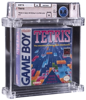 1989 Nintendo Game Boy (USA) "Tetris" Sealed Game - WATA 8.0/A